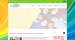 Desktop Screenshot of magicmomentsearlylearningcenter.com